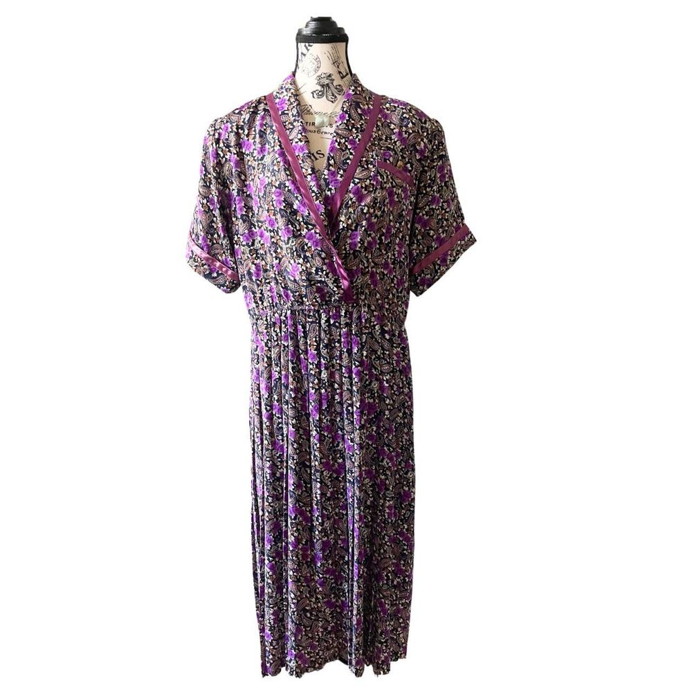 Vintage floral paisley dress